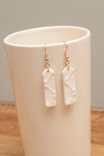 Earrings - Desvres earthenware